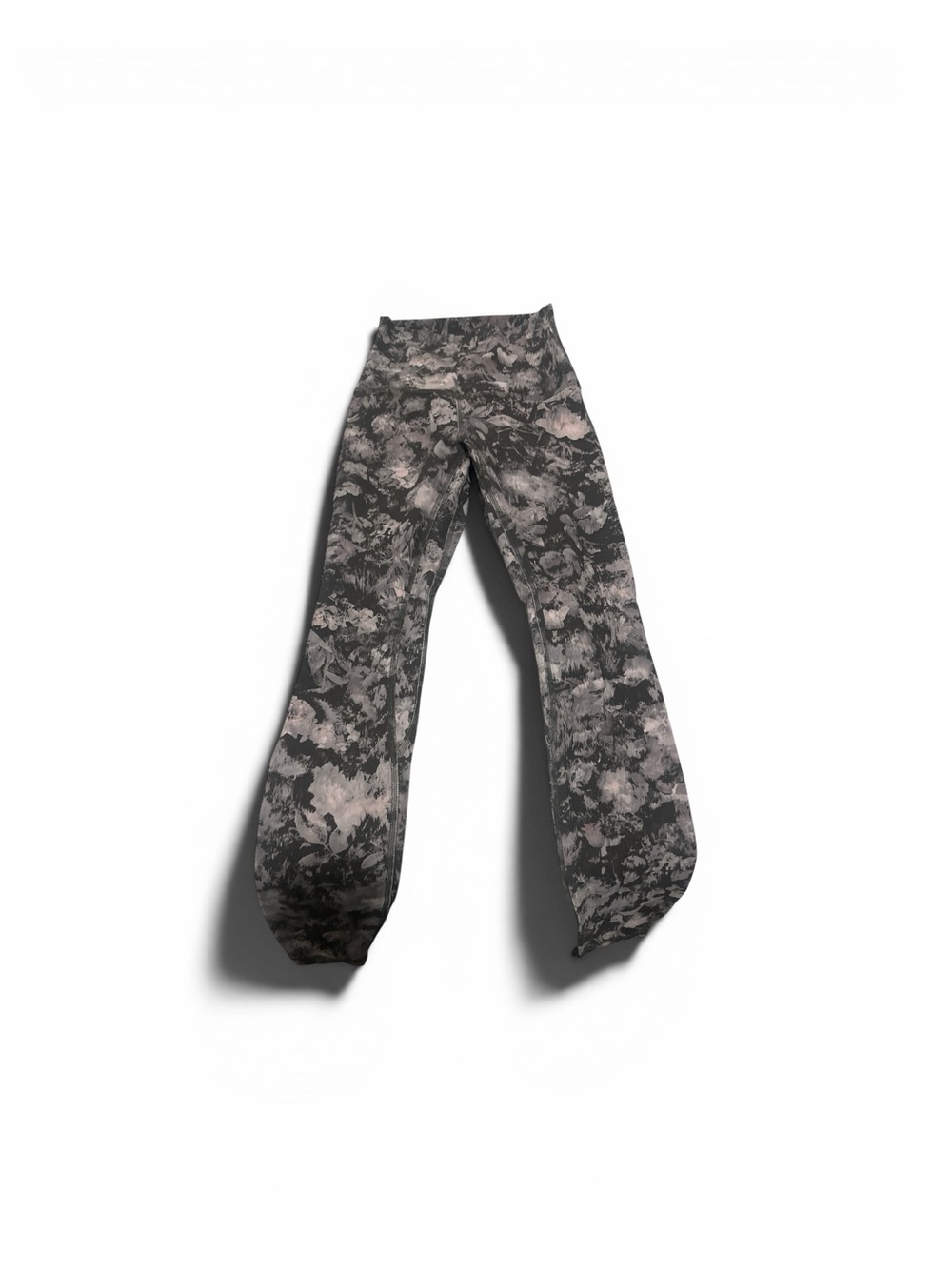 lululemon athletica Floral-Print Leggings in Gray and purple